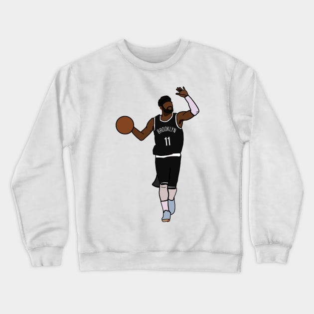 Kyrie Irving Brooklyn Nets Crewneck Sweatshirt by xavierjfong